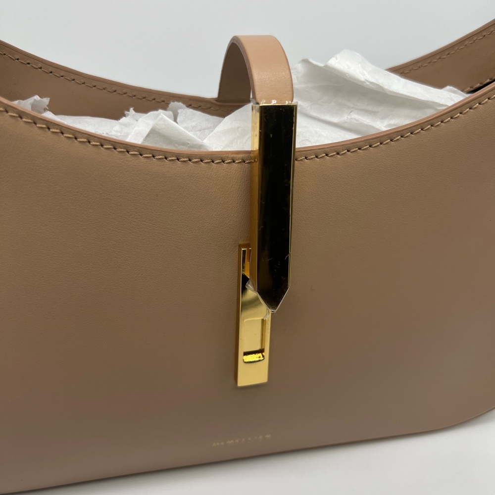 NWT DEMELLIER N10 The Tokyo Light Tan Smooth Leather Handcrafted Shoulder Bag - Picture 13 of 17